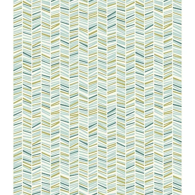 My Style Ivan Broken Chevron Peel & Stick Wallpaper