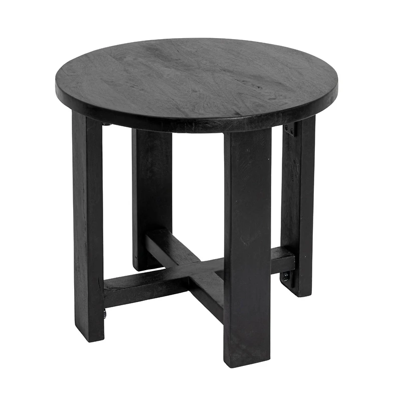 Hello Honey® Elegant Acacia Trestle Round End Table