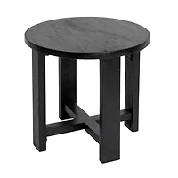 Hello Honey® Elegant Acacia Trestle Round End Table