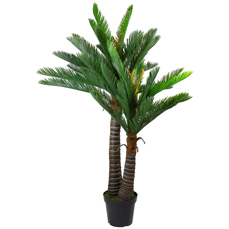 5ft. Potted Two Tone Green Cycas Artificial Floor Plant