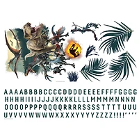 RoomMates Jurassic World: Dominion Peel & Stick Giant Wall Decals w/ Alphabet