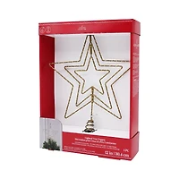 12" Gold Metal Star Lighted Tree Topper by Ashland®