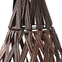 33" Copper Metal Handmade Woven Vase