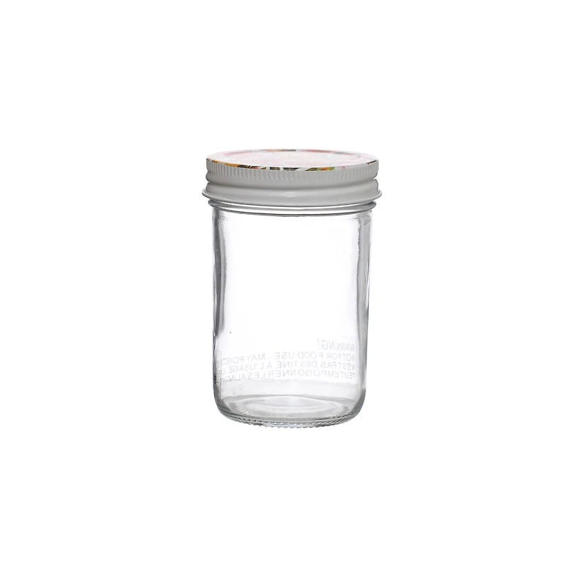 4.25" Glass Jar with Floral Lid by Ashland®