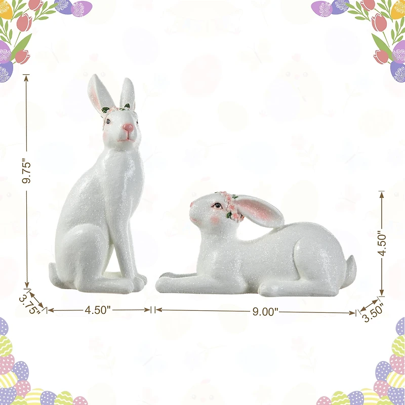 Glitzhome® Easter Bunny Table Décor Set