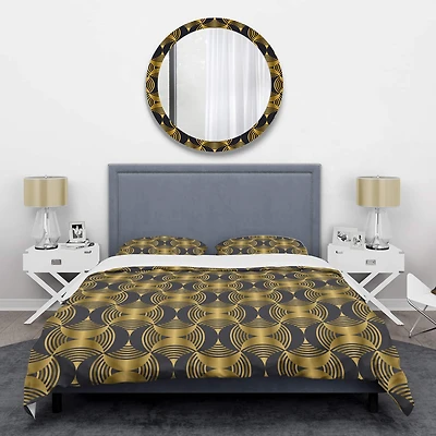 Designart 'Art Deco style modern pattern' Mid-Century Duvet Cover Set