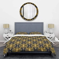 Designart 'Art Deco style modern pattern' Mid-Century Duvet Cover Set