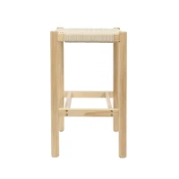 Hello Honey® Fernway 25" Solid Wood and Woven Rope Counter Height Stool