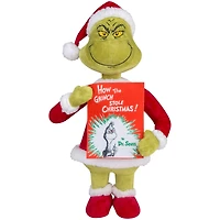 18.5" Grinch Holiday Greeter with How the Grinch Stole Christmas Book