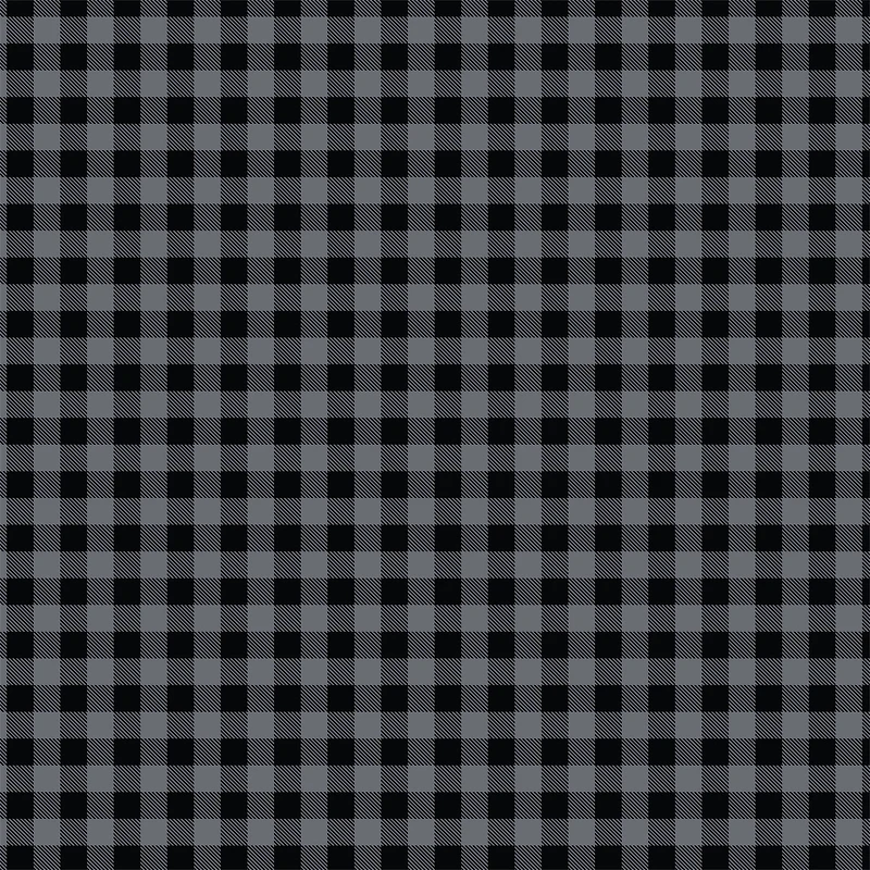 Eugene Textiles Gray Plaid Print Craft Fabric