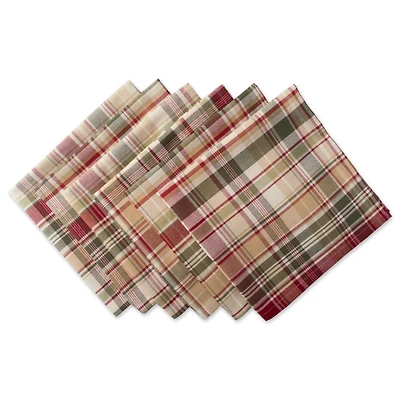 DII® Give Thanks Plaid Napkins, 6ct.