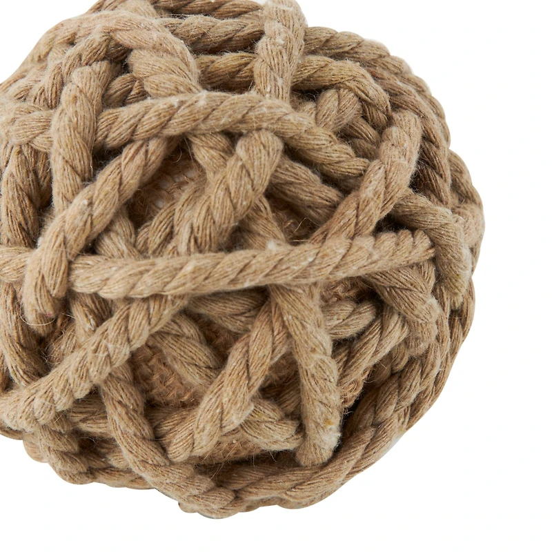 Brown Jute Handmade Woven Orb Set