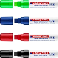 6 Packs: 4 ct. (24 total) edding® 4090 Jumbo Chalk Marker Set