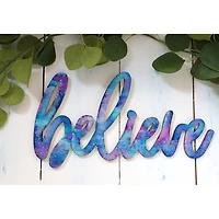 Leisure Arts® 12" Wood Believe Word