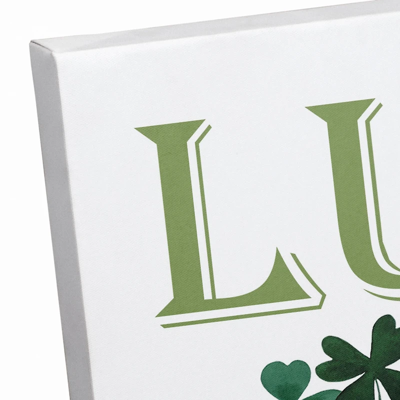 St. Patrick's Day Words 18" x 24" Canvas Wall Art