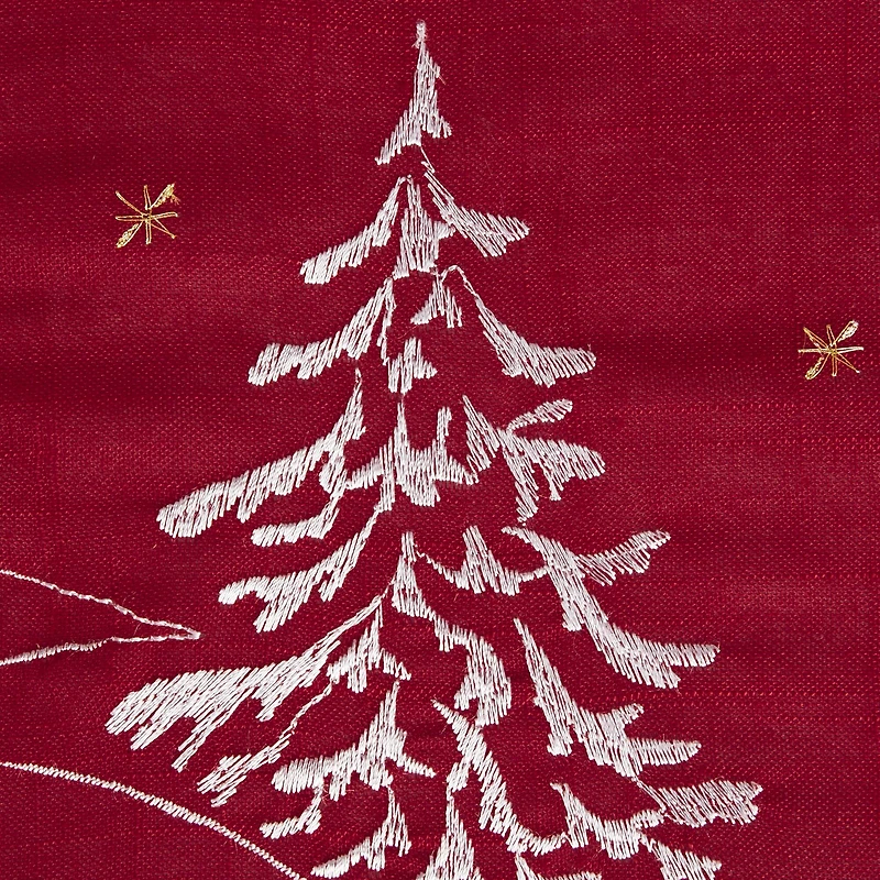 DII® 40" Embroidered Snowman Table Topper