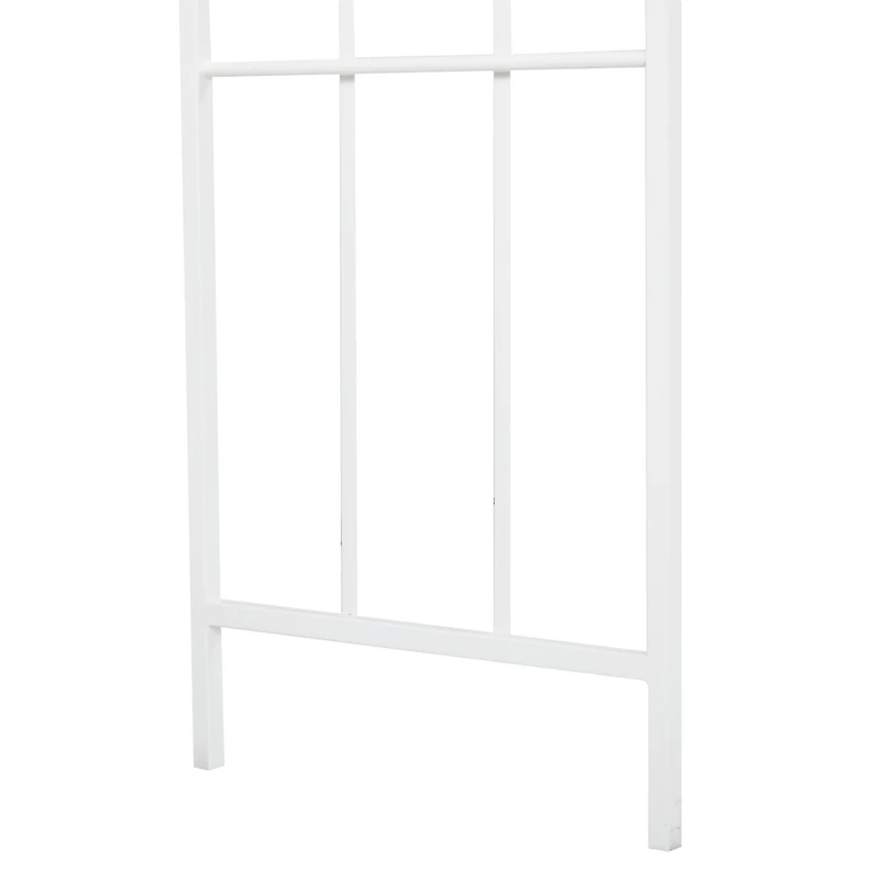 White Iron Contemporary Garden Arbor, 91" x 54" x 15"