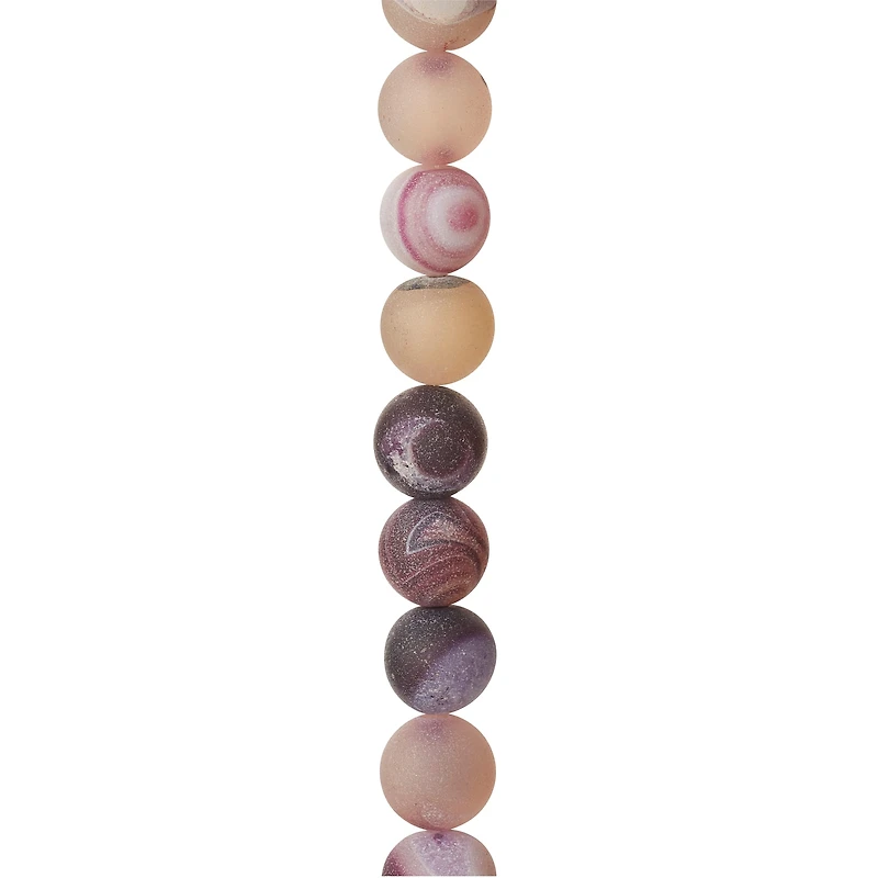 Purple Agate Round Beads, 10mm by Bead Landing™