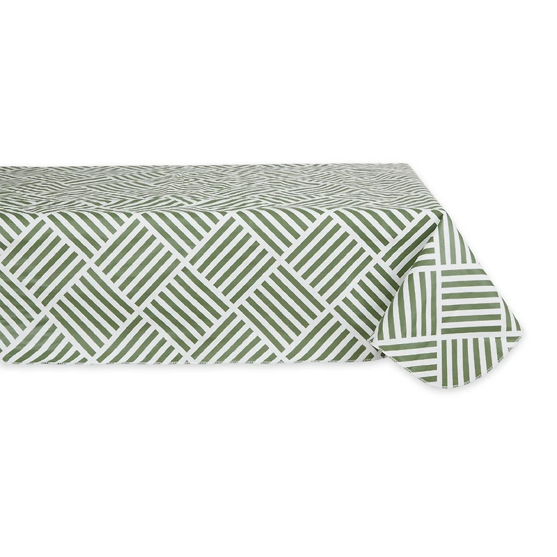 Artichoke Grid Vinyl Tablecloth 60" x 84"