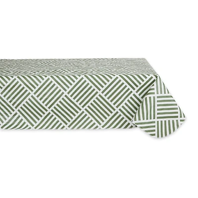 Artichoke Grid Vinyl Tablecloth 60" x 84"