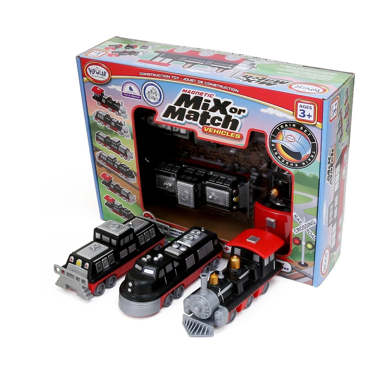 Magnetic Mix or Match Vehicles Train Set