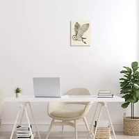 Stupell Industries Flying Barn Owl Wings Detailed Drawing Wall Plaque Art
