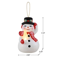 5ct. Ceramic Lit Icon Figurine Ornaments