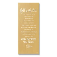 Stupell Industries Tan Fall Wish List Canvas Wall Art