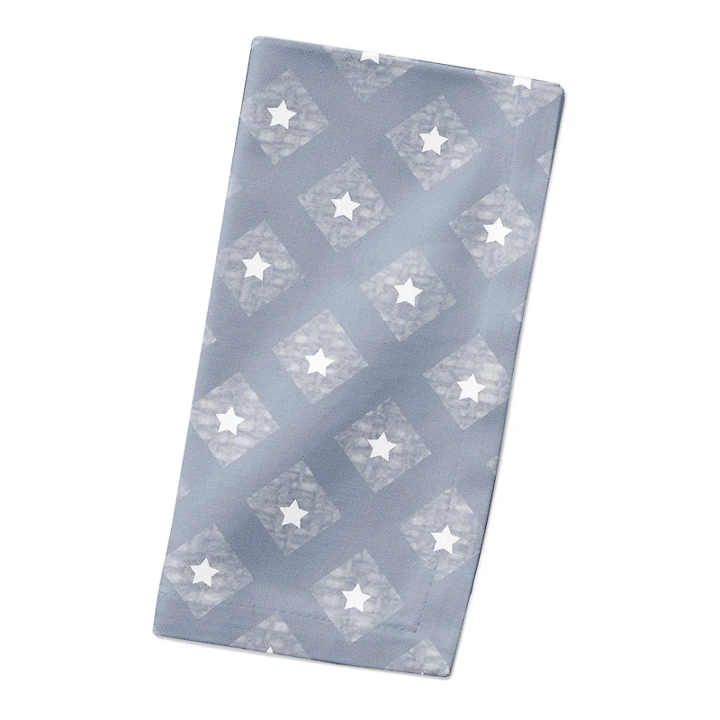 Designs Direct Star Check Pattern Cotton Twill Napkin