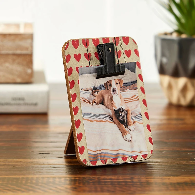 Heart Pattern Mini Clip Frame by Studio Décor®