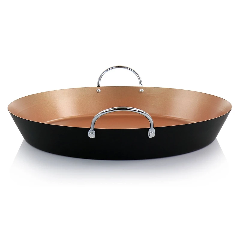 Oster Stonefire 16'' Copper Nonstick Carbon Steel Paella Pan