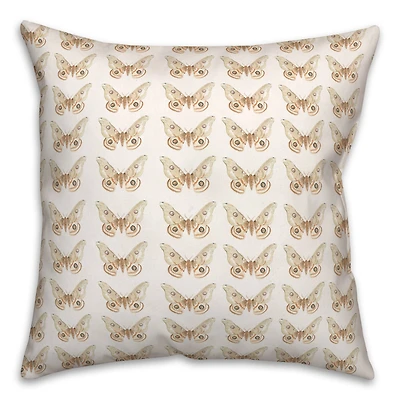 Butterfly Pattern 18" x 18" Throw Pillow