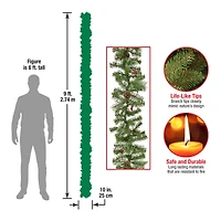 9ft. Evergreen & Cashmere Tips Garland