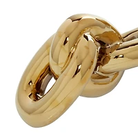 CosmoLiving by Cosmopolitan Gold Porcelain Glam Chain Sculpture Set