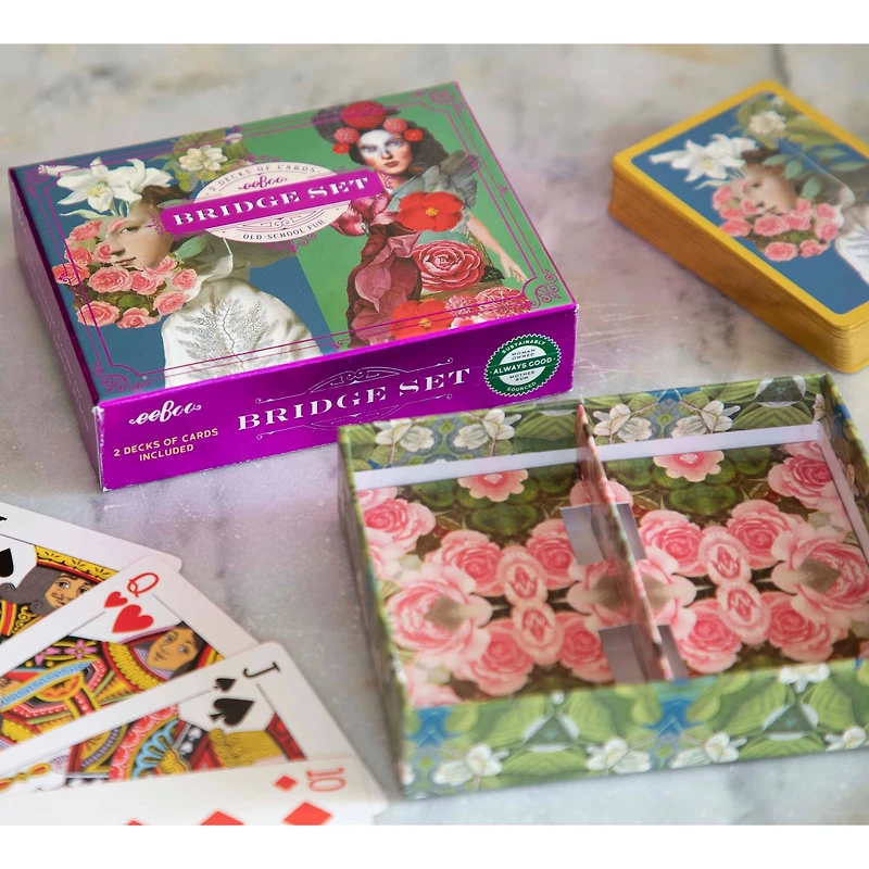 eeBoo Piece & Love Sarah's From the Garden Bridge Playing Card Set
