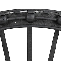 Hello Honey® Black Arched Bamboo & Wood Wall Shelf