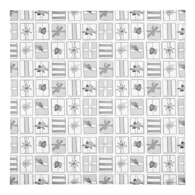 Silver Presents 10x10 Cotton Twill Napkin