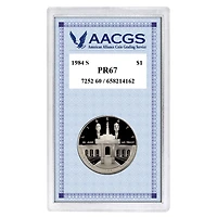 Proof 1984S Los Angeles Olympiad Commemorative Silver Dollar graded PR67