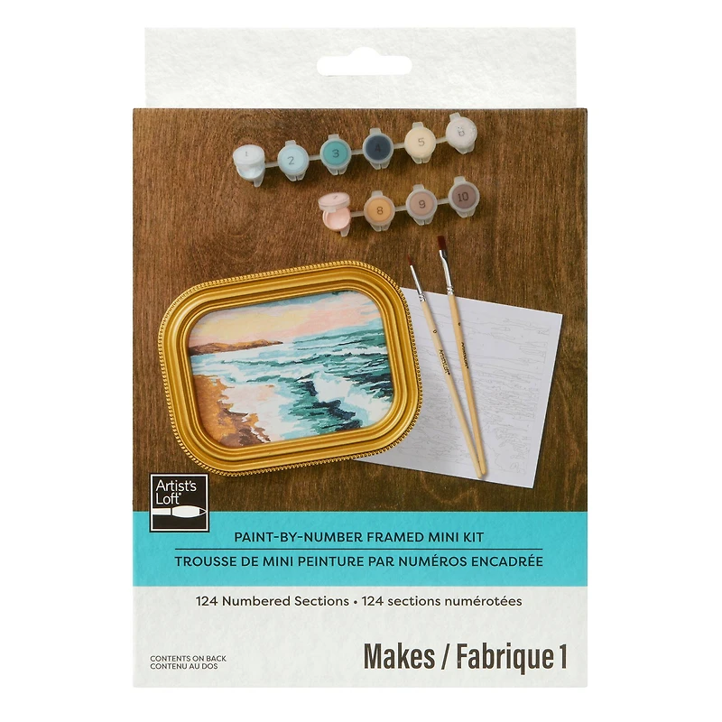 Beach Paint-by-Number Framed Mini Kit by Artist's Loft®