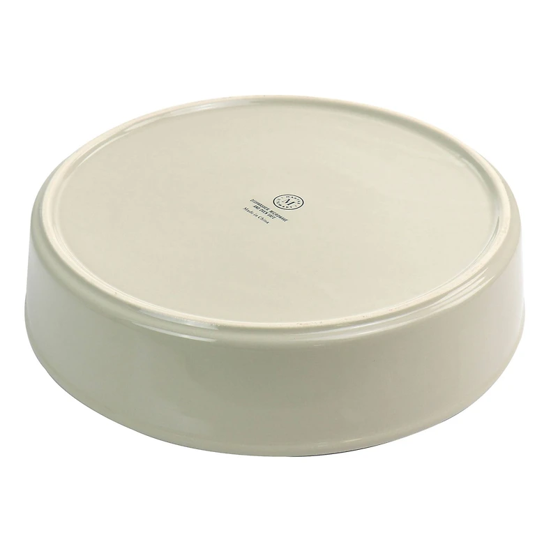 Martha Stewart 10.2" Beige Ceramic Pie Pan