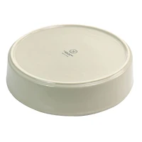 Martha Stewart 10.2" Beige Ceramic Pie Pan