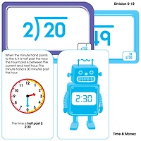 School Zone® Math 3-4 Flash Card, 4 Pack