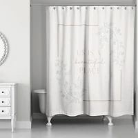 Us Beautiful Place 71" x 74" Shower Curtain