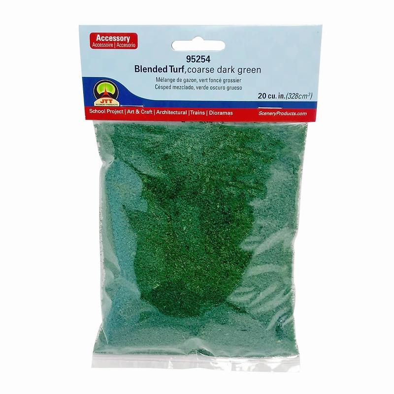 JTT Scenery Products Dark Green Coarse Blended Turf