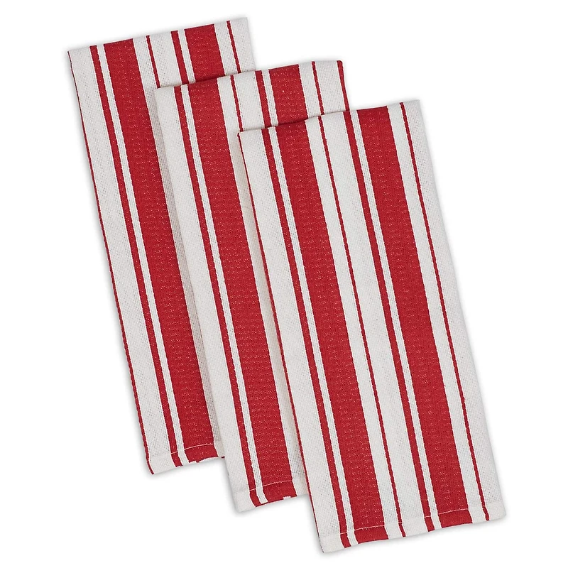 DII® Tomato Stripe Gourmet Dishtowel (Set of 3)