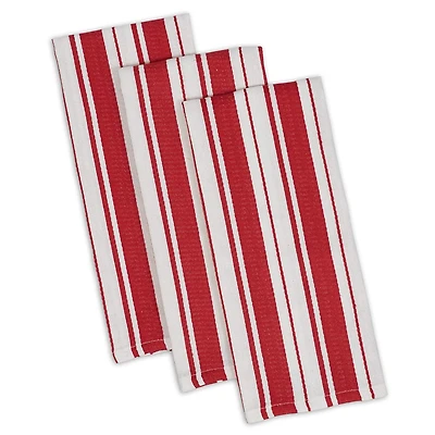 DII® Tomato Stripe Gourmet Dishtowel (Set of 3)