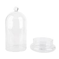 Large Glass Cloche with Base by Ashland®