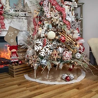 Gray Distressed Finish Artificial Crafting Display Tree Trunk