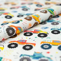 SINGER Monster Truck Scatter Print Cotton Fabric