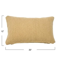 Hello Honey® Tan Woven Canvas Lumbar Pillow Cover